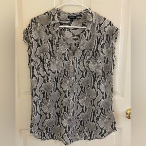Express Snakeskin Blouse